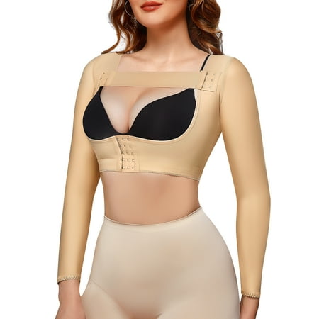 

KUMAYES Women s Long Sleeves Posture Shapewear Upper Arm Shaper Post Surgical Slimmer Arm Lift Compression