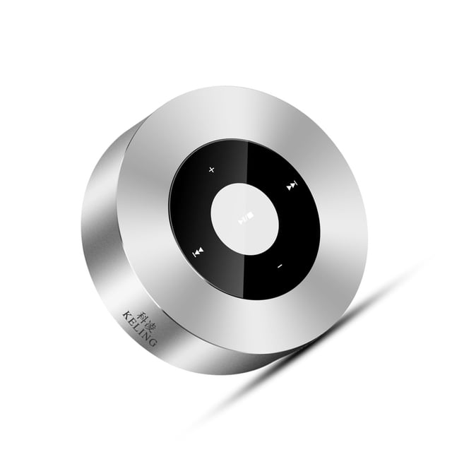 Bearachild Altavoz inalámbrico con micrófono Estéreo Inicio Multifunción Reproductor de audio manos libres Caja de sonido de música Hotel de Cables de audio/vídeo Plata