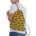 thumbnail image 4 of Yiaed Modern Truck Print Drawstring Bags Drawstring Backpack Bulk String Back Pack Gym Sport Bag-Medium, 4 of 5