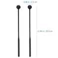 thumbnail image 2 of Worgeous Plastic and Rubber Xylophone Mallets for Drums Black Color 2 Pairs 0.5 Inches, 2 of 8