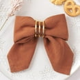 thumbnail image 3 of Ksopiavobs Cotton Linen Napkins Bulk 17"x17" Stonewashed Cloth Dinner Napkins Rustic Thick Table Napkins for Fall Thanksgiving Christmas Party Wedding Decoration (Set of 4, Terracotta), 3 of 5