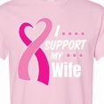 thumbnail image 4 of Inktastic Breast Cancer Awareness I Support My Wife with Pink Ribbon T-Shirt, 4 of 5