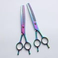 thumbnail image 7 of Curved Dog Grooming Scissors: 7 Inch Professional Pet Grooming Thinning/Blending Scissor, Curved Chunkers Dog & Cat Grooming Scissors (A1), 7 of 7