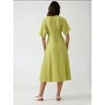 thumbnail image 5 of Midi A-Line Dress with Crew Neck, 5 of 5