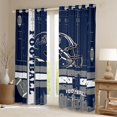 thumbnail image 2 of jejeloiu Boys Sport Game Black Out Curtains,Rugby Football Gamer Curtains Pack of 2 (42x63 Each),Gray Blue Bedroom Curtains For Boys,Ultra Soft Home Decor, 2 of 6
