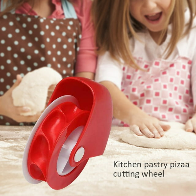 Decorador de masa de hojaldre Cortador de pizza Rodillo para masa de tarta Herramienta de corte de rueda de hojaldre