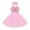 Pink, variant on inhzoy Kids Girls Halter Sleeveless Sequins Mesh Splice Ballet Dance Dress Modern Dancewear Pink 4-5