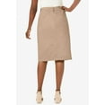 thumbnail image 5 of Jessica London Women's Plus Size Stretch Cotton Chino Skirt, 5 of 5