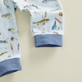 thumbnail image 4 of WUANDIXFA Baby Boy Clothes Fishing Short Sleeve Romper Shirt Tops Pants Summer Spring Outfits Cute Hat Set (White, 12-18 Months), 4 of 8