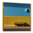 thumbnail image 2 of Designart "Zen: Linear Order In Yellow And Blue I" Minimalism Floater Framed Wall Decor, 2 of 5