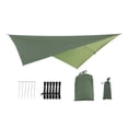 thumbnail image 1 of LOVIVER Waterproof Ripstop Tent Tarp 290cm Camping Windproof Shelter Anti Protection Tarpaulin 5 Ropes Carrying Bag Green, 1 of 8