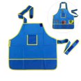 thumbnail image 1 of Tablier Imperméable pour Enfants Art et Artisanat pour Bricolage Peinture Dessin (Bleu), 1 of 8