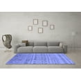 thumbnail image 3 of Ahgly Company Indoor Round Oriental Blue Industrial Area Rugs, 4' Round, 3 of 4