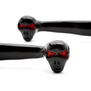 Krator Black Clutch + Brake Skeleton Skull Hand Levers Compatible with 1991-2008 Honda CB750 Nighthawk