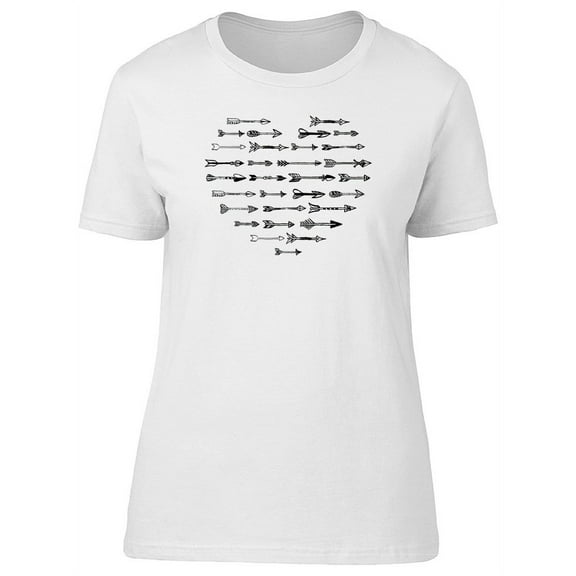 Arrows In Shape Of Heart T-Shirt Women -Image by Shutterstock, Female Medium