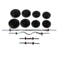 thumbnail image 1 of Kit de pesas Barra Recta, Barra Z, Mancuernas y Discos 28 KG Energym 9033, 1 of 4
