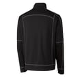 thumbnail image 3 of Men's Cutter & Buck  Black Akron RubberDucks  Clique Helsa Performance Half-Zip Knit Pullover, 3 of 3