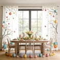 thumbnail image 4 of Easter Themed Blackout Curtain, Colorful Egg Floral Pattern Drape, Living Room Bedroom Window Decor, Festive Privacy Curtain for Home Holiday Party Decoration, 4 of 6