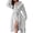 Gray, variant on Plush Flannel Housecoat With Decorative Lace Comfort First Womens Wear