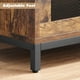 thumbnail image 3 of Gabinete de 3 Niveles de Hierro y Madera con Puertas de Malla, Librero Industrial con 3 Estantes, 3 of 6
