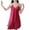 Wine A, variant on Jamicy Soft Sleep Dresses for Women Valentine's Day Gifts for Women Women's Satin Nightgown V Neck Spaghetti Strap Nightdress Chemise Pajamas Full Slips Sleepwear
