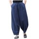 thumbnail image 2 of Pantalones largos para hombre, lisos, informales, con múltiples bolsillos y botones, para exteriores, rectos, para fitness, cargo, poliéster, 2 of 6
