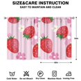 thumbnail image 2 of Nursery Curtains Boys Girls Kids Strawberry Print Pattern Window Drapes for Living Bedroom Playroom Room Decor Rod Pocket 42x54 Inch 2 Panels, 2 of 2