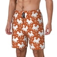 thumbnail image 1 of Balery Christmas Snowflake Dog Bañador para hombre, shorts de playa de secado rápido con entrepierna y forro de compresión-Large, 1 of 6