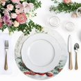thumbnail image 4 of Ryvnso Christmas Tree Snow Winter Round Plate Mats Dining Table Placemat Set of 4 for Holiday Decoration, 4 of 7