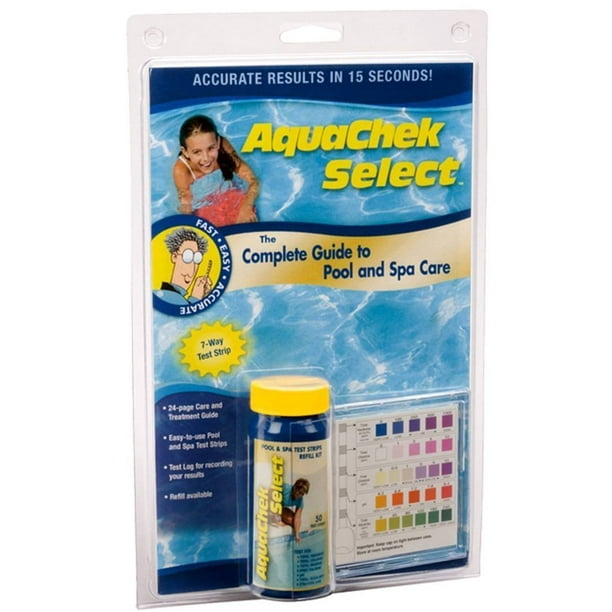 AquaChek 541604 Select 7in1 Pool or Spa Test Strips Complete Kit