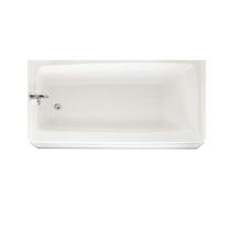 Swanstone BT03060LD.010 Veritek Left-Drain Alcove Bathtub, 60-in L X 30-in H X 16-in H, White
