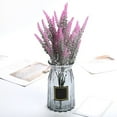 thumbnail image 4 of 2Pcs 5-fork Simulation Lavender Artificial Flowers for Home Wedding Decoration, 4 of 10