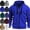 29# Blue, variant on Hoodie For Men Full Zip Up Sweatshirts Long Sleeve Oversized Pullovers With Zipper Pockets Casual Fall Winter Coat Purple S