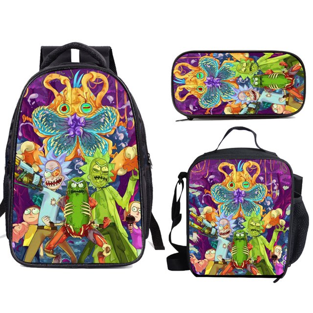 Animal Forest Student Bag, Youth Backpack, Student Backpack Three-piece Set-SinKeeU