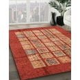thumbnail image 3 of Ahgly Company Machine Washable Indoor Rectangle Abstract Neon Red Area Rugs, 7' x 10', 3 of 7