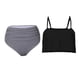 thumbnail image 1 of trajes de baño de las mujeres conjunto de bikinis de cintura alta de mujer vintage push up traje de baño negro 2xl Negro 2XL Magideal trajes de baño de las mujeres, 1 of 7