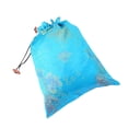 thumbnail image 4 of EeaseCA Silk Drawstring Bag Chinese Style Jewelry Pouch Storage Bag for Wedding Party (Blue, Random Pattern), 4 of 8