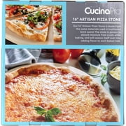 Pizza Stone for Oven, Grill, BBQ - Round 5/8 Inch Extra Thick Baking Stone- XL 16.5 Pan for Crispy Crust, Heavy Duty Cordierite Holds High Temp- Kitchen Essential