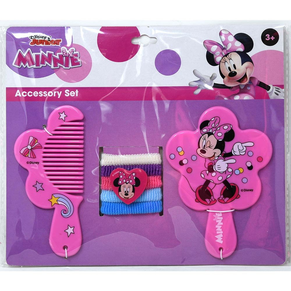 UPD Minnie Mouse Hair Accessories Set Disney Minnie Accessories Kit for Girls, Includes Hair