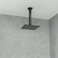 thumbnail image 5 of 8 Inch Small Matte Black Rain Shower Head Modern Ultra-Thin Square Stainless Steel Bathroom Shower Head, Adjustable Angle, 5 of 9
