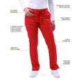thumbnail image 4 of Adar Pro Scrubs For Women - Skinny Leg Yoga Scrub Pants, 4 of 8