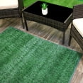 thumbnail image 6 of Koeckritz Rugs Green Black Indoor/Outdoor Artificial Grass Rug, 4'x6', Lightweight, 6 of 6