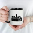 thumbnail image 5 of CafePress - Omaha Skyline Mug - 11 oz Ceramic Mug - Novelty Coffee Tea Cup, 5 of 6