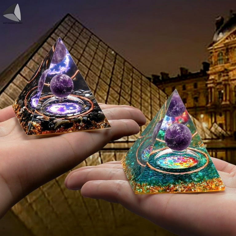 Purple Amethyst Reiki Stone Pyramid Chakra Heal Negative Energy Balance Crystal Purple Amethyst Reiki Stone Pyramid Chakra Heal Negative Energy Balance Crystal