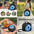 thumbnail image 4 of Uorisanigo 5 Pcs Kids Teens Backpack Set Boys Backpack with Insulated Lunch Box Pencil Case Water Bottle Sleeve Soccer Print Primary Middle School Student Bookbag Laptop School Bag Boys Book Bag, 4 of 7