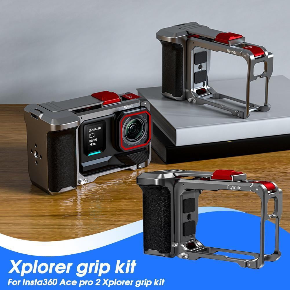 Lightweight Aluminum Cage Case For Insta360 ACE PRO - Full Protection Kit With Lens Caps & Screen Guards 2 thumbnail image