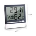 thumbnail image 3 of Mistaha Digital Hygrometer Thermometer Indoor Humidity Meter Mini Room Thermometer Accurate Humidity Gauge with Alarm Clock Memory Function for Home Greenhouse Office School, 3 of 8