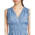 thumbnail image 5 of Time and Tru Women's Sleeveless Tie Shoulder Midi Dress, Sizes XS-XXXL, 5 of 6