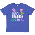 thumbnail image 3 of Inktastic Papa's Fishing Buddy with Colorful Fish Youth T-Shirt, 3 of 5