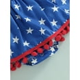 thumbnail image 7 of Bagilaanoe Baby Girls Independence Day Outfits 0-24M 4th of July Romper Dress Infant Star Sleeveless Backless Sequin Patchwork Bodysuits Clothes, 7 of 7